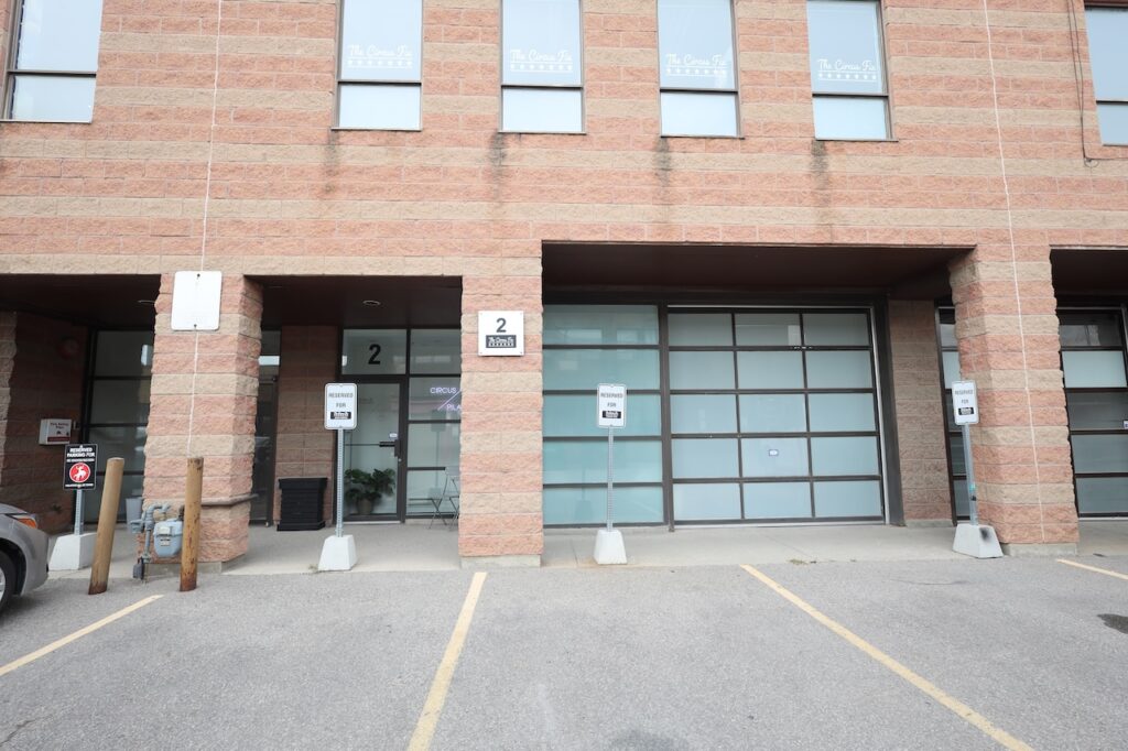 A photo of the exterior of The Circus Fix. Rent our studio!