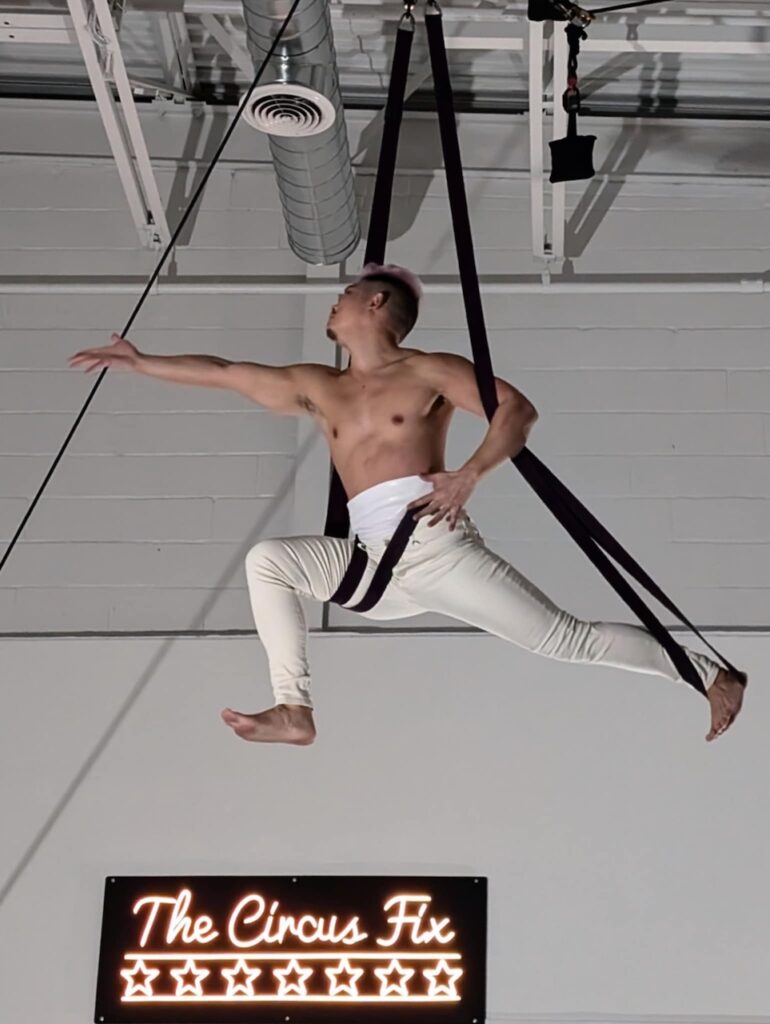 Man in the straps