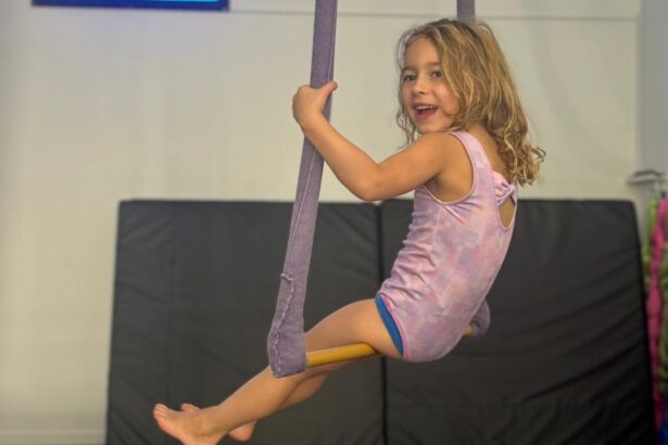 Young girl in hammock